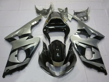 00-02 Stile Argento & Nero OEM GSXR 1000 Carena Moto