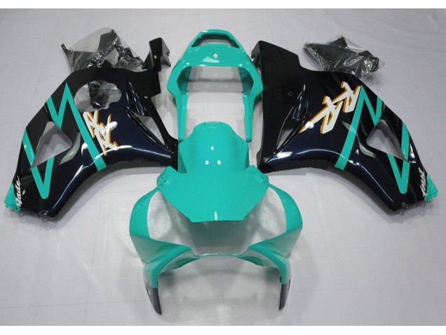 02-03 Nero Lucido & Ciano CBR954RR Carena Moto 02-03 Nero Lucido & Ciano CBR954RR Carena Moto