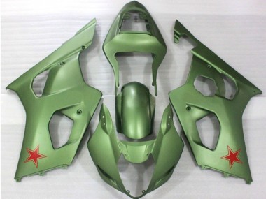 03-04 Army Green GSXR 1000 Carena Moto