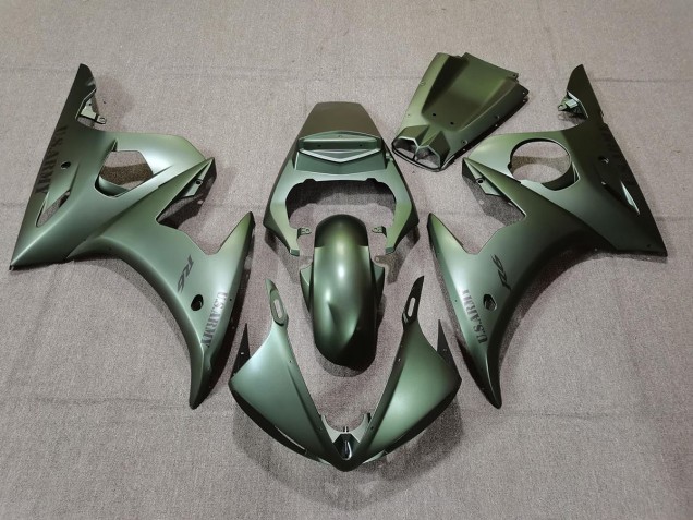 03-04 Army Green R6 Carena Moto