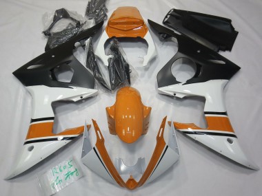 03-04 Bianco Lucido & Arancione R6 Carena Moto
