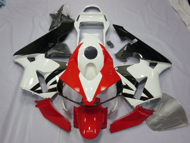 03-04 Bianco Rosso & Nero CBR600RR Carena Moto 03-04 Bianco Rosso & Nero CBR600RR Carena Moto