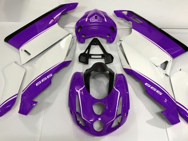 03-04 Bianco Viola & Nero Ducati 749 999 Carena Moto