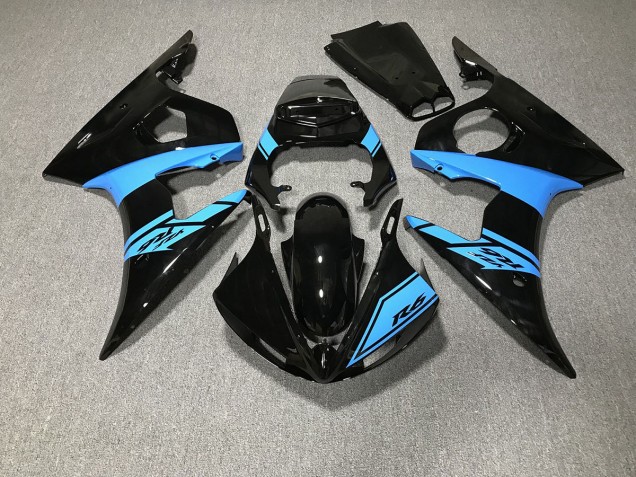 03-04 Nero Lucido & Azzurro R6 Carena Moto 03-04 Nero Lucido & Azzurro R6 Carena Moto