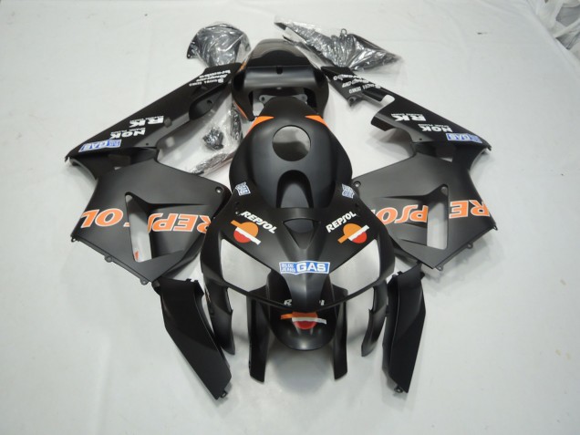 03-04 Nero Opaco Repsol CBR600RR Carena Moto 03-04 Nero Opaco Repsol CBR600RR Carena Moto