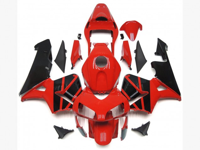 03-04 OEM Stile Rosso Nero CBR600RR Carena Moto 03-04 OEM Stile Rosso Nero CBR600RR Carena Moto