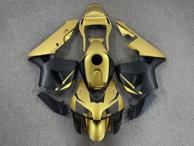 03-04 Oro & Nero Opaco CBR600RR Carena Moto 03-04 Oro & Nero Opaco CBR600RR Carena Moto