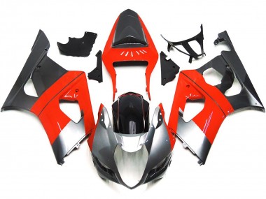 03-04 Rosso Semplice & Argento GSXR 1000 Carena Moto