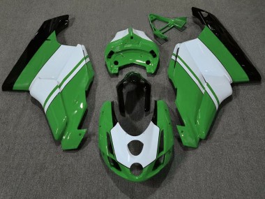 03-04 Verde Lucido & Bianco Ducati 749 999 Carena Moto