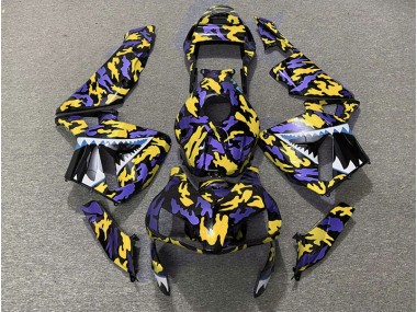 03-04 Viola & Giallo Camo CBR600RR Carena Moto