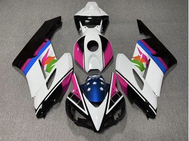 04-05 Bandiera Rosa & Blu CBR1000RR Carena Moto