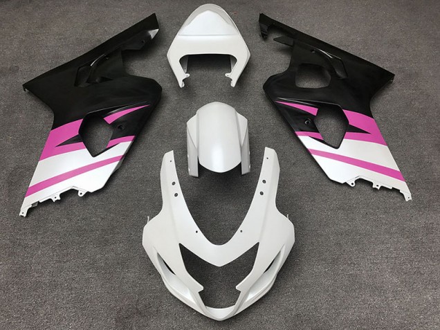 04-05 Bianco Opaco & Rosa GSXR 600-750 Carena Moto 04-05 Bianco Opaco & Rosa GSXR 600-750 Carena Moto