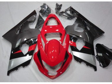 04-05 Rosso & Argento Lucido GSXR 600-750 Carena Moto
