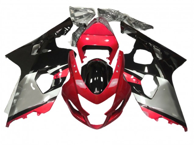 04-05 Rosso Argento & Nero GSXR 600-750 Carena Moto 04-05 Rosso Argento & Nero GSXR 600-750 Carena Moto