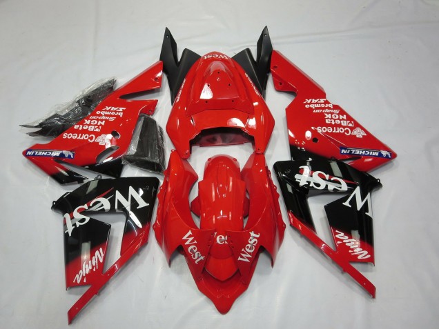 04-05 Rosso West ZX10R Carena Moto 04-05 Rosso West ZX10R Carena Moto
