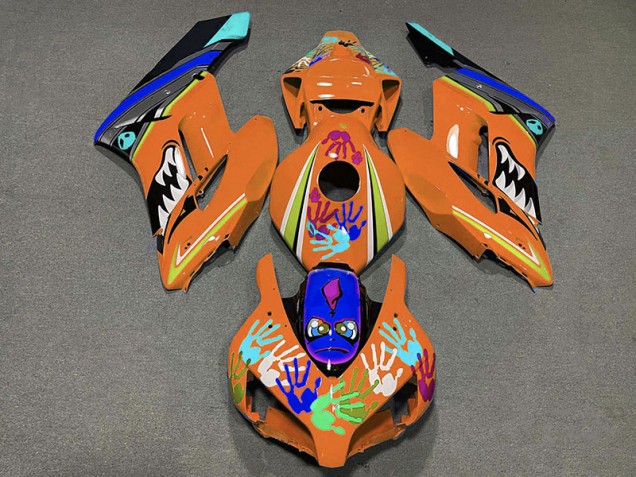 04-05 Squalo Arancione CBR1000RR Carena Moto 04-05 Squalo Arancione CBR1000RR Carena Moto