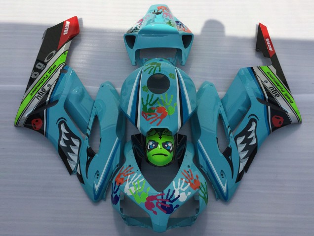 04-05 Squalo Azzurro CBR1000RR Carena Moto 04-05 Squalo Azzurro CBR1000RR Carena Moto