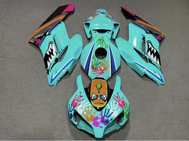 04-05 Squalo Verde Acqua CBR1000RR Carena Moto 04-05 Squalo Verde Acqua CBR1000RR Carena Moto