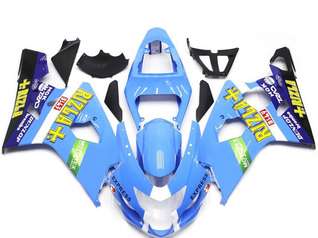 04-05 Stile Azzurro Rizla GSXR 600-750 Carena Moto 04-05 Stile Azzurro Rizla GSXR 600-750 Carena Moto