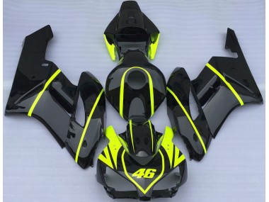 04-05 Tout Noir Et Haute Visibilité 46 CBR1000RR Carena Moto