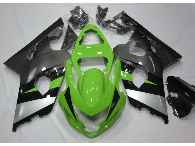 04-05 Verde & Argento GSXR 600-750 Carena Moto 04-05 Verde & Argento GSXR 600-750 Carena Moto