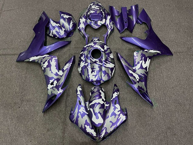 04-06 Viola Scuro Camo R1 Carena Moto 04-06 Viola Scuro Camo R1 Carena Moto