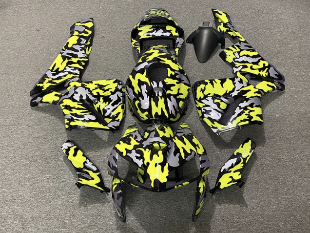 05-06 Camo & Giallo Neon CBR600RR Carena Moto 05-06 Camo & Giallo Neon CBR600RR Carena Moto