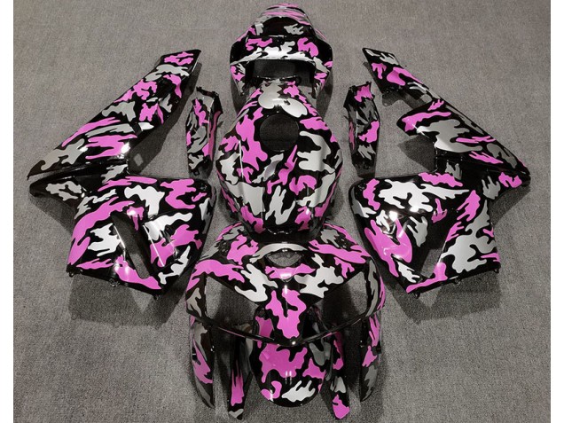 05-06 Camo & Rosa Chiaro CBR600RR Carena Moto 05-06 Camo & Rosa Chiaro CBR600RR Carena Moto