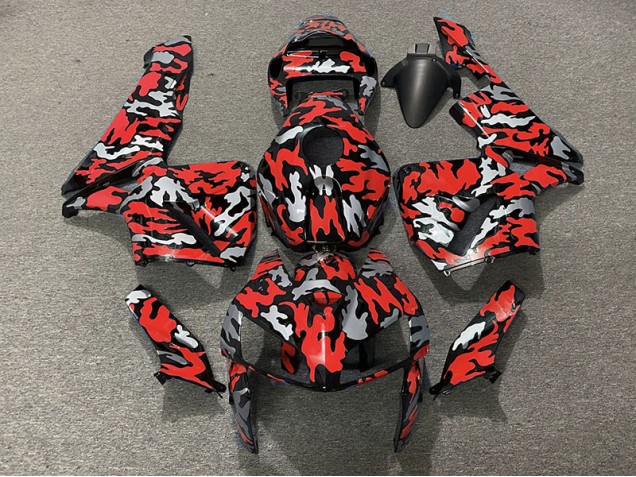 05-06 Camo & Rosso CBR600RR Carena Moto 05-06 Camo & Rosso CBR600RR Carena Moto