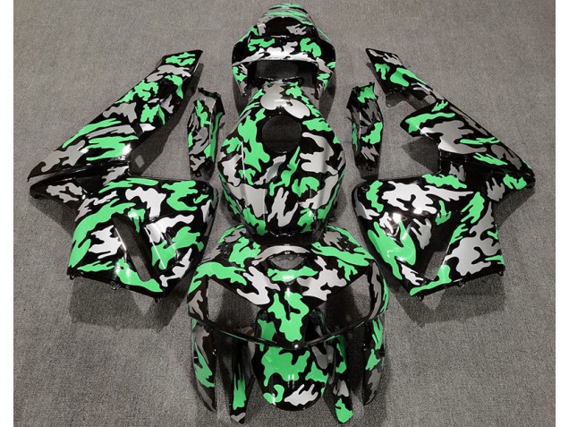 05-06 Camo & Verde Chiaro CBR600RR Carena Moto 05-06 Camo & Verde Chiaro CBR600RR Carena Moto