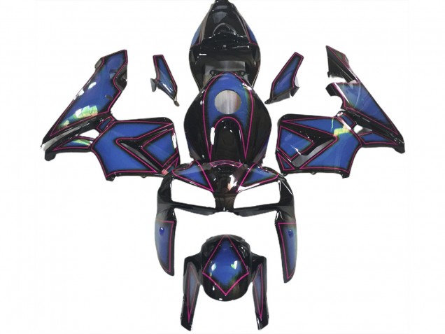 05-06 Contorno Blu Intenso & Rosa CBR600RR Carena Moto 05-06 Contorno Blu Intenso & Rosa CBR600RR Carena Moto
