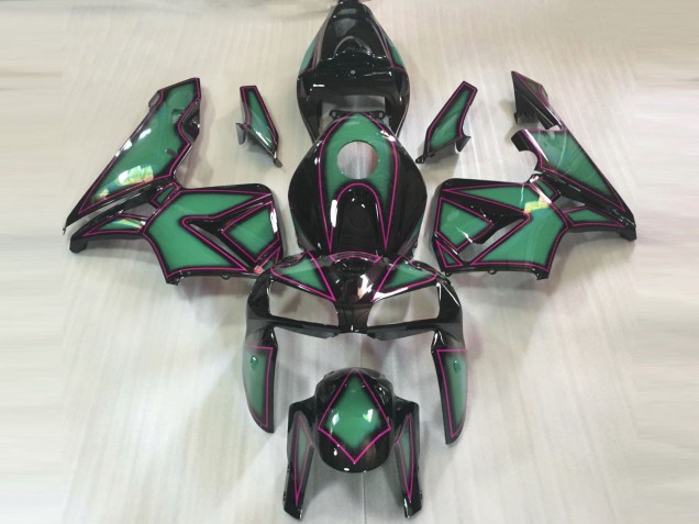 05-06 Contorno Verde Smeraldo & Rosa CBR600RR Carena Moto 05-06 Contorno Verde Smeraldo & Rosa CBR600RR Carena Moto