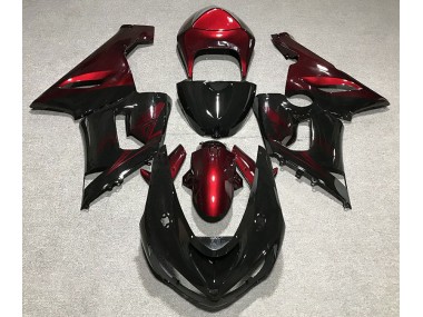05-06 Nero Lucido & Rosso ZX6R Carena Moto
