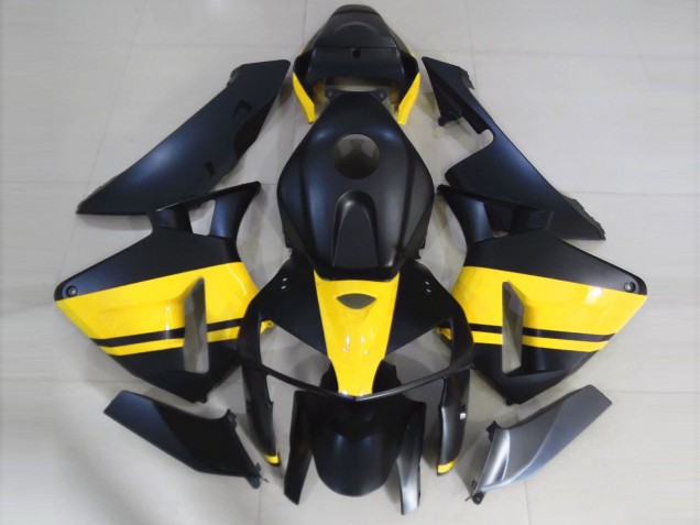 05-06 Nero Opaco & Giallo Lucido CBR600RR Carena Moto 05-06 Nero Opaco & Giallo Lucido CBR600RR Carena Moto