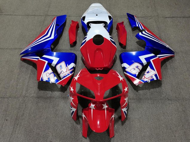 05-06 Rosso Bianco & Blu 69 CBR600RR Carena Moto 05-06 Rosso Bianco & Blu 69 CBR600RR Carena Moto
