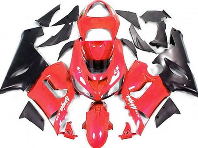 05-06 Rosso & Nero Opaco ZX6R Carena Moto 05-06 Rosso & Nero Opaco ZX6R Carena Moto