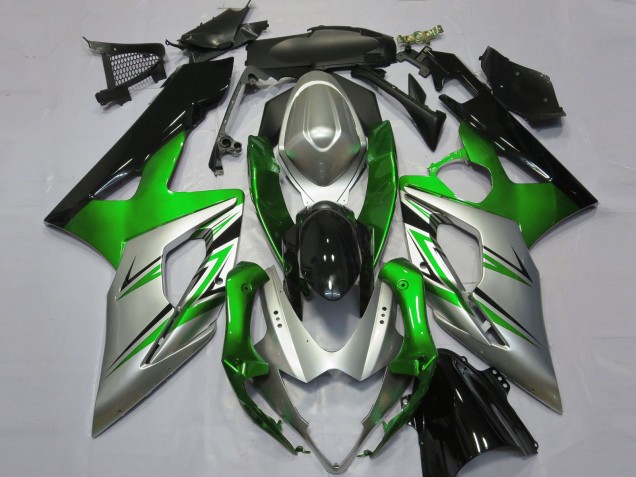 05-06 Verde Argento & Nero GSXR 1000 Carena Moto 05-06 Verde Argento & Nero GSXR 1000 Carena Moto