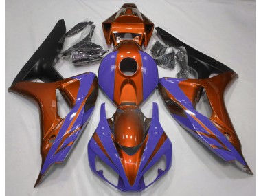 06-07 Arancio Lucido & Blu Scuro CBR1000RR Carena Moto
