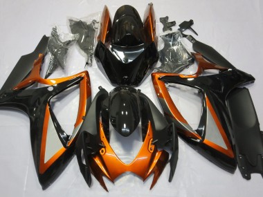 06-07 Arancio Lucido & Nero GSXR 600-750 Carena Moto