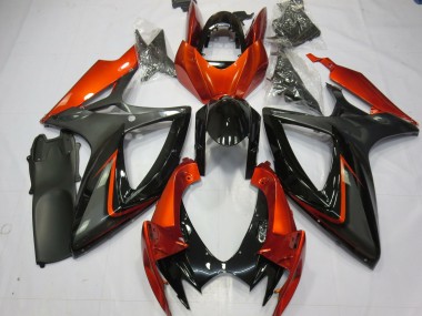 06-07 Arancione Bruciato & Grigio GSXR 600-750 Carena Moto