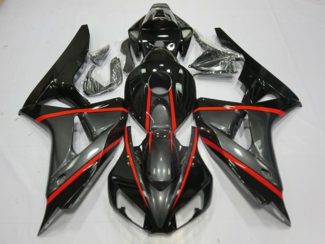 06-07 Argento & Nero CBR1000RR Carena Moto 06-07 Argento & Nero CBR1000RR Carena Moto