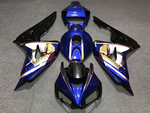06-07 Blu & Oro CBR1000RR Carena Moto 06-07 Blu & Oro CBR1000RR Carena Moto