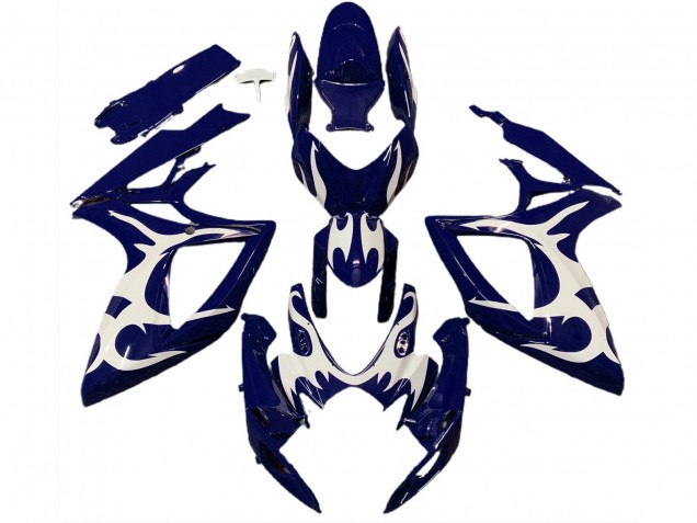 06-07 Design Blu Scuro & Bianco GSXR 600-750 Carena Moto 06-07 Design Blu Scuro & Bianco GSXR 600-750 Carena Moto