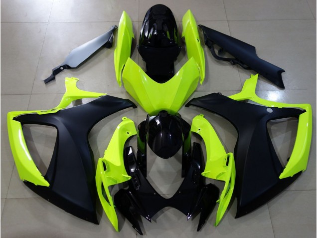 06-07 Giallo Lucido & Nero GSXR 600-750 Carena Moto 06-07 Giallo Lucido & Nero GSXR 600-750 Carena Moto