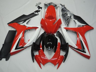 06-07 Rosso & Bianco GSXR 600-750 Carena Moto