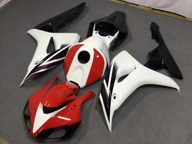 06-07 Rosso Lucido & Bianco CBR1000RR Carena Moto 06-07 Rosso Lucido & Bianco CBR1000RR Carena Moto