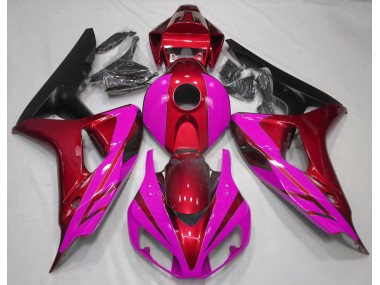 06-07 Rosso Lucido & Rosa CBR1000RR Carena Moto