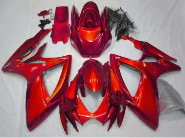 06-07 Rosso Lucido Tinta Unita GSXR 600-750 Carena Moto
