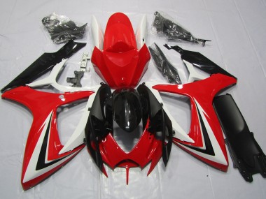 06-07 Rosso Nero & Bianco GSXR 600-750 Carena Moto