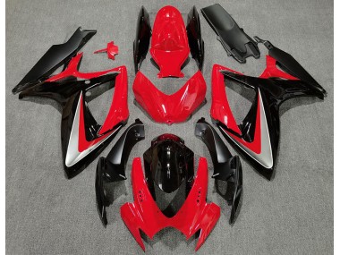 06-07 Rosso Nero Stile OEM GSXR 600-750 Carena Moto